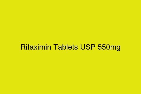 Rifaximin Tablets USP 550mg