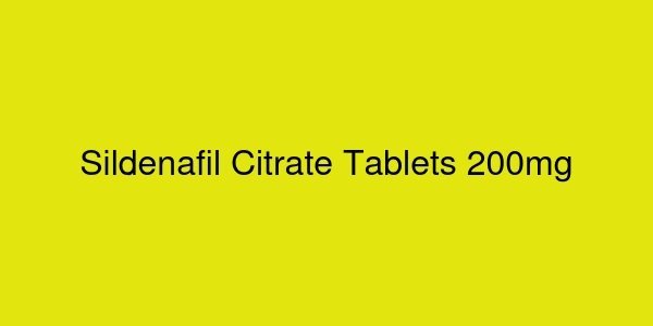 Sildenafil Citrate Tablets 200mg
