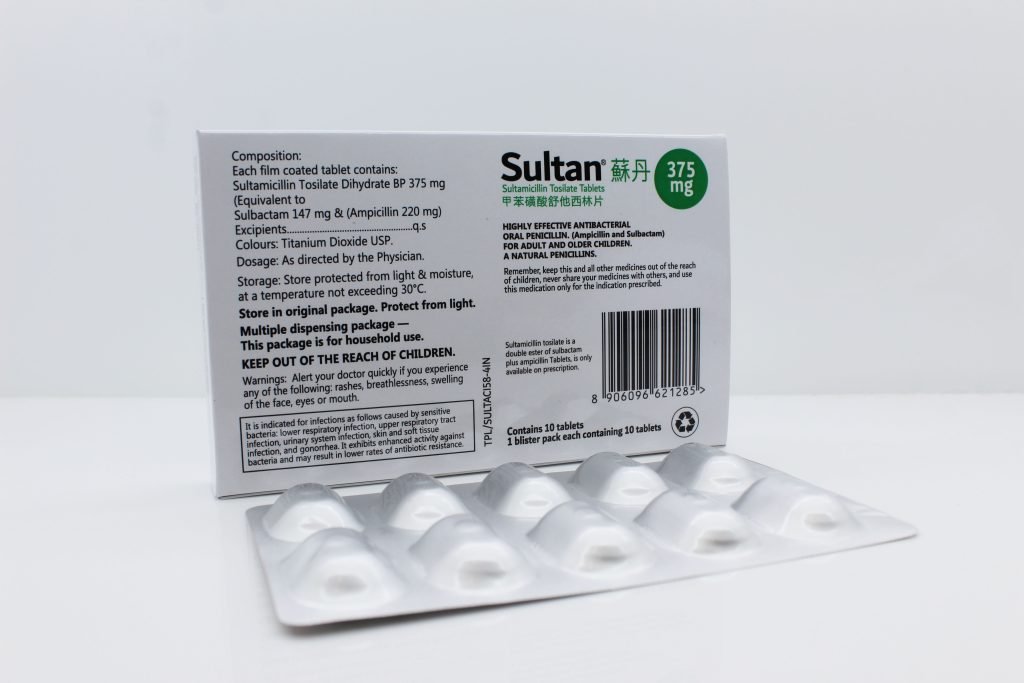 Sultamicillin Tosilate Tablets 375mg Manufacturers, Suppliers and Exporter