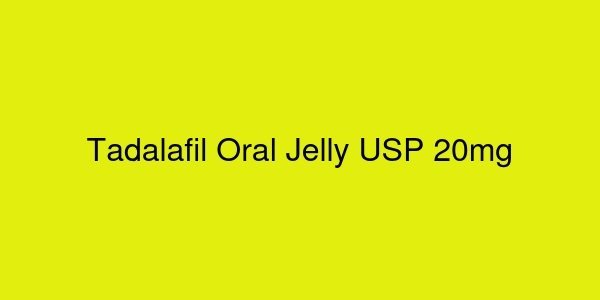 Tadalafil Oral Jelly USP 20mg