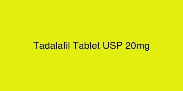 Tadalafil Tablet USP 20mg