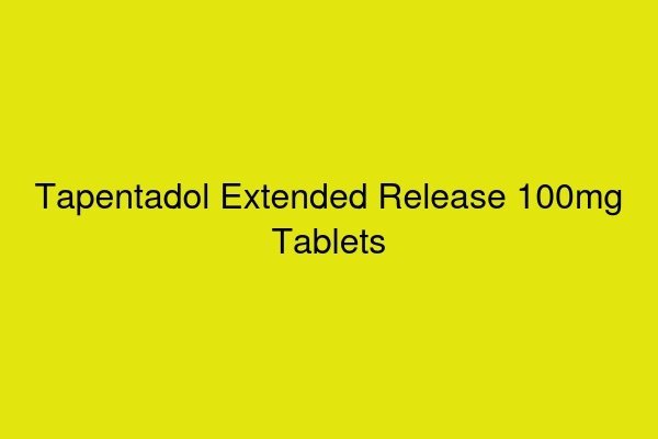 Tapentadol Extended Release 100mg Tablets