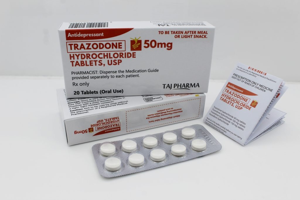 Trazodone Hydrochloride 50mg Tablets