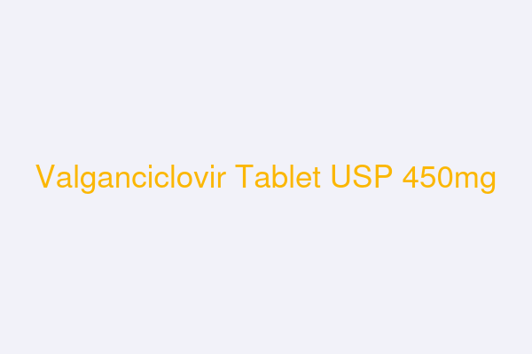 Valganciclovir Tablet USP 450mg