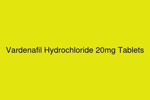 Vardenafil Hydrochloride 20mg Tablets