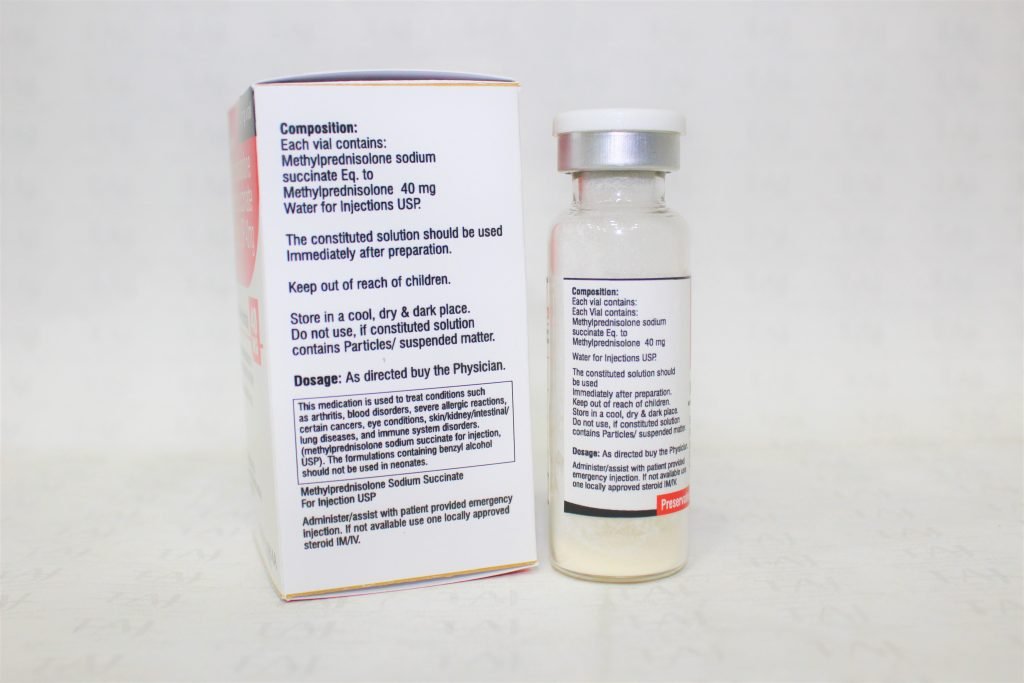 Methylprednisolone Sodium Succinate Injection USP 40mg